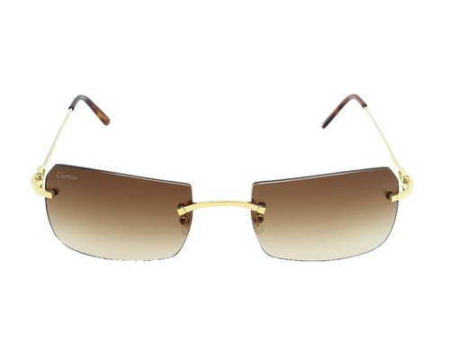 Cartier Sunglasses Panthere 1619 C3 Gold | eBay