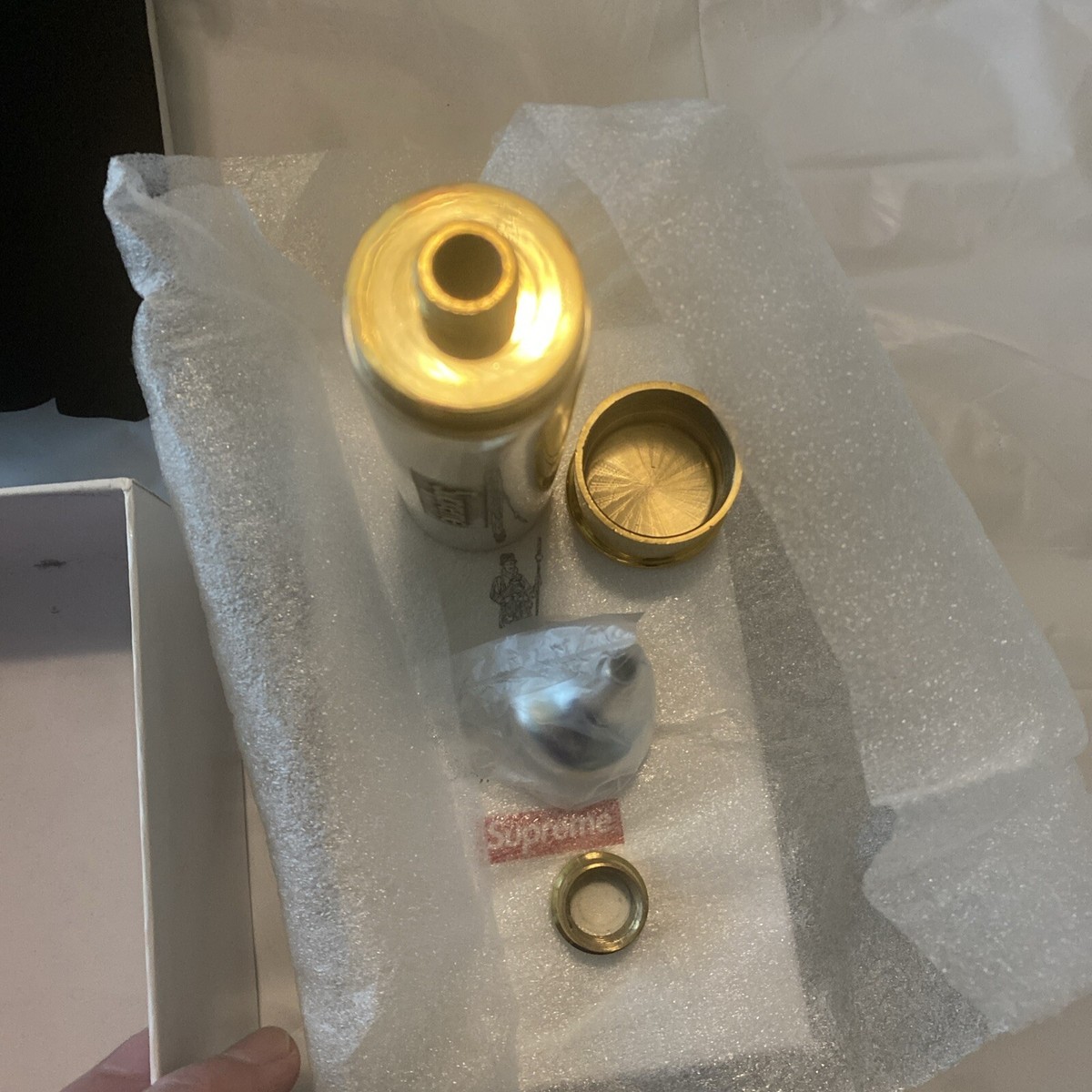 Supreme New York SS18A38 English Pewter Company Bullet Flask | eBay