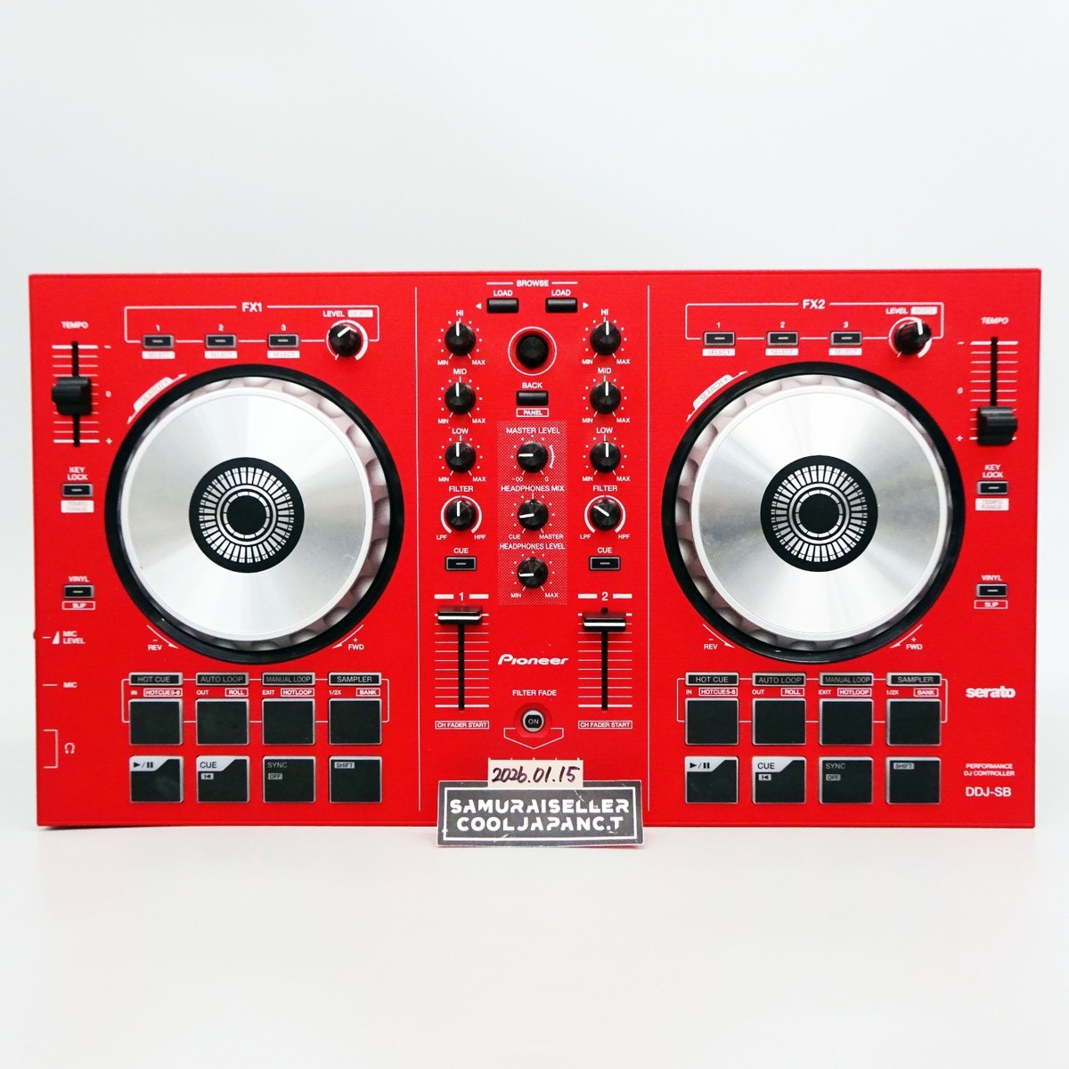 Pioneer DDJ-SB Limited Red Serato DJ Controller 2-Channel DDJ-SB-R