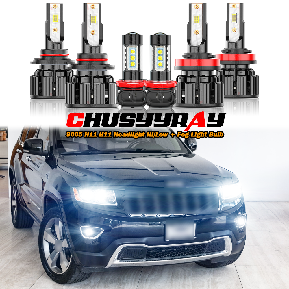 For Jeep Grand Cherokee 2014-2018 Combo 6x 2Side 6000K LED