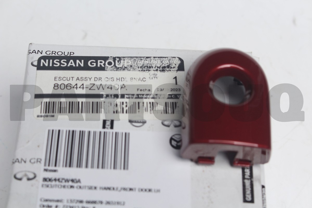 80644ZW40A Genuine Nissan ESCUTCHEON-OUTSIDE HANDLE,FRONT DOOR LH