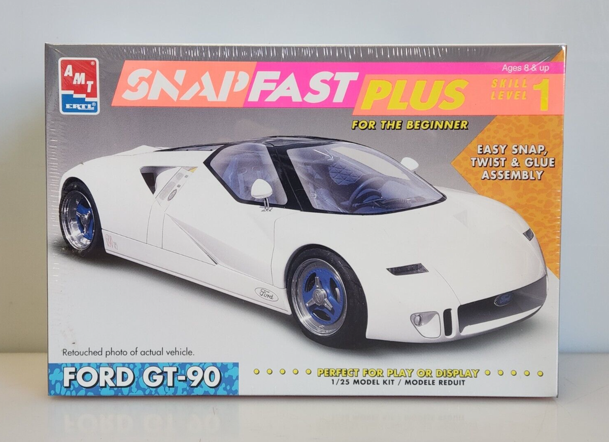 AMT ERTL Ford GT-90 Snap Fast Plus 1/25 Scale Plastic Model Kit