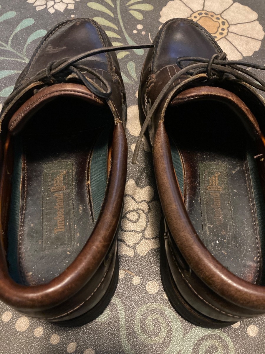 Vintage 90s Timberland Mens Preowned Shoes 3 Eye Classic Lug Lace