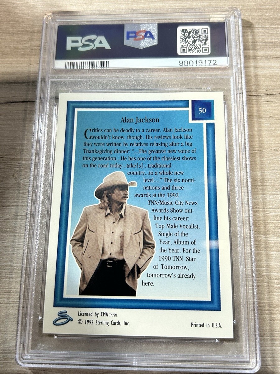 1992 Country Gold CMA Trading Card ALAN JACKSON #50 PSA 8 | eBay