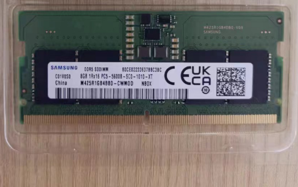SAMSUNG 8GB DDR5 5600 1Rx16 PC5-5600B M425R1GB4BB0-CWM0D 262p