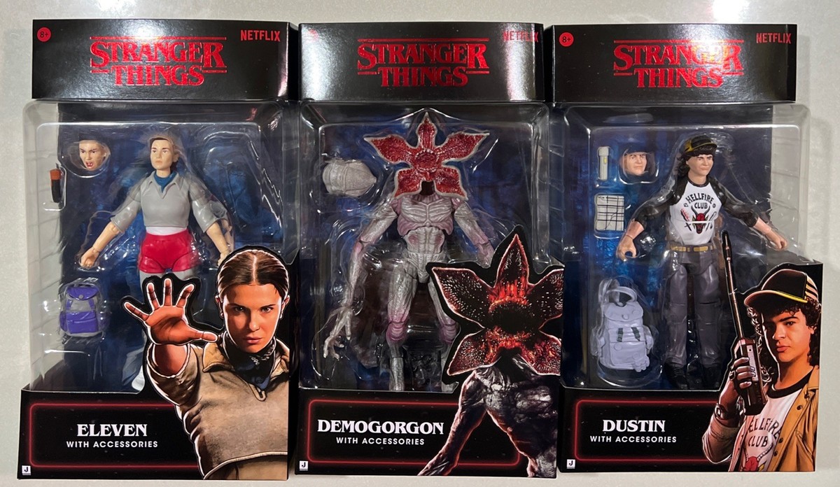 NEW 2025 Jazwares STRANGER THINGS ELEVEN, DUSTIN & DEMOGORGON 6in