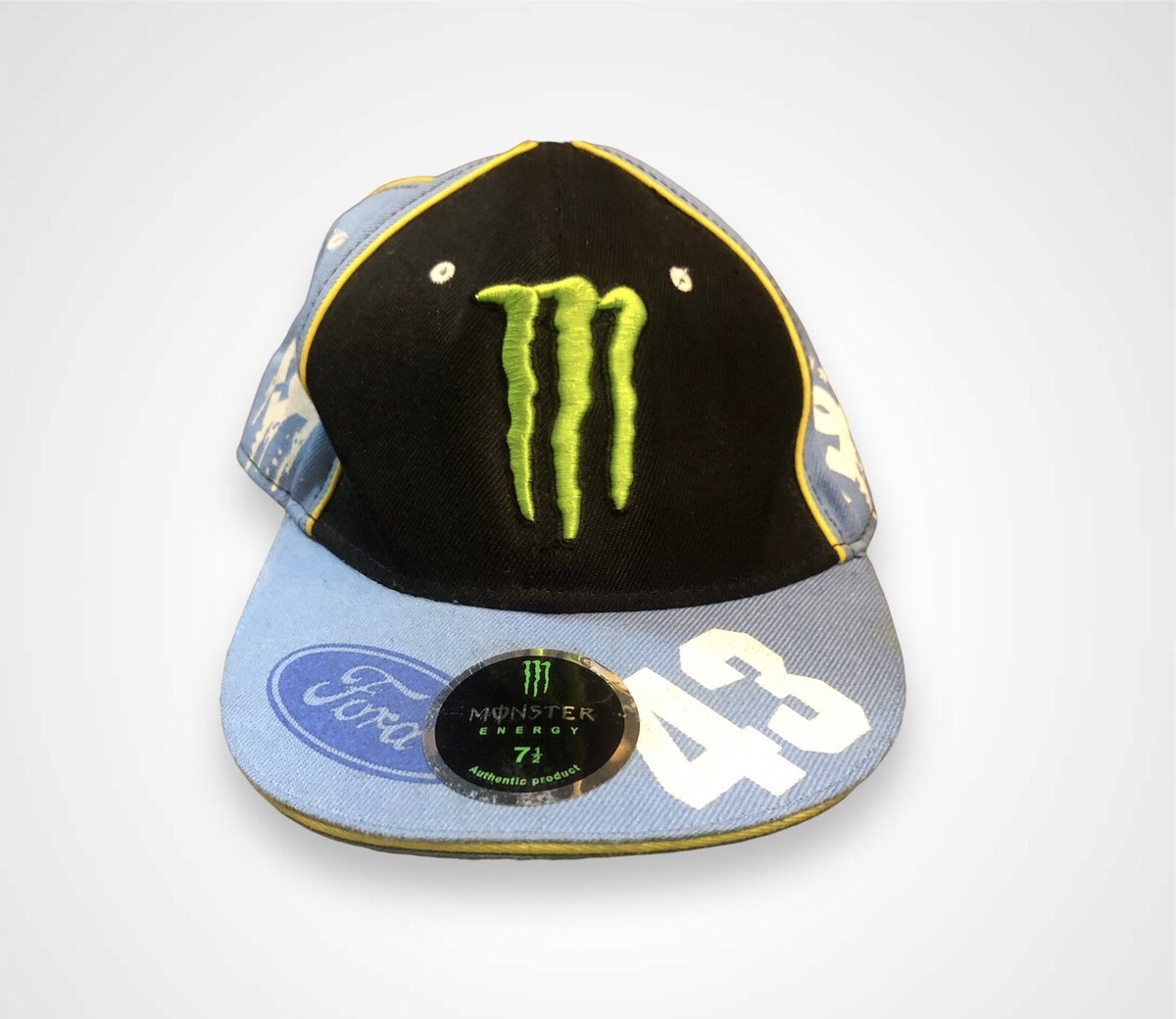 KEN BLOCK #43 Racing Hat Cap DC SHOES Monster Energy Ford Flex Fit