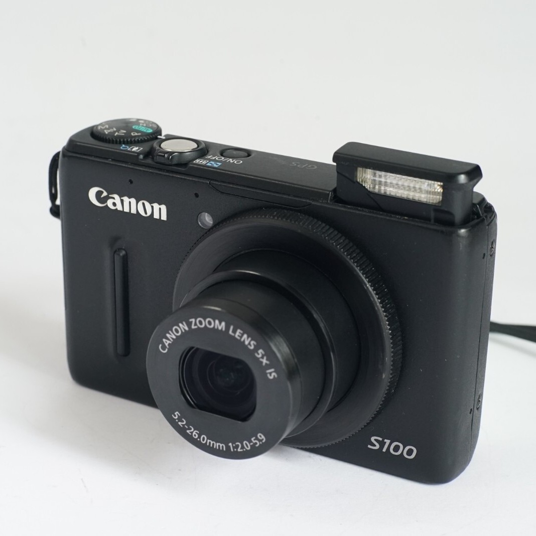 Canon PowerShot S100 Digital Camera Black 12.1 Megapixels 5x