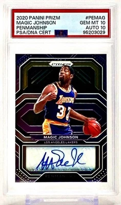 Magic Johnson Professional Sports Authenticator (PSA) Basketball