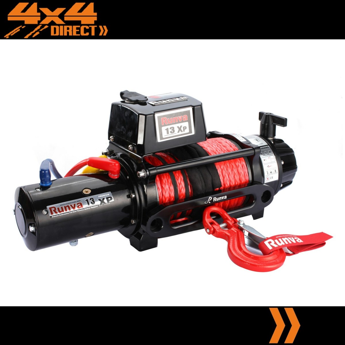 RUNVA 13XP PREMIUM 12V 13000LB ELECTRIC WINCH WITH SYNTHETIC ROPE