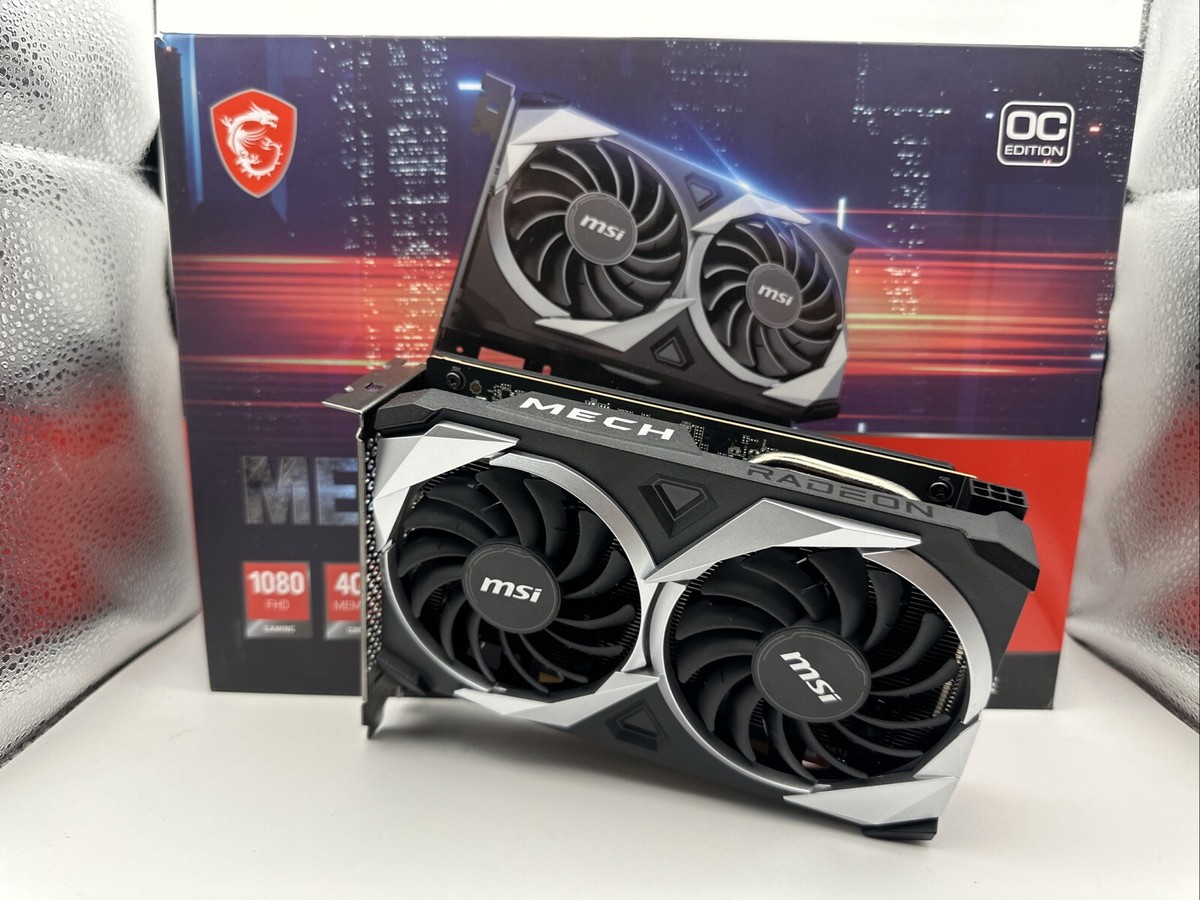 MSI Radeon RX 6500 XT MECH 2X OC 4GB GDDR6 GPU Open Box. Barely