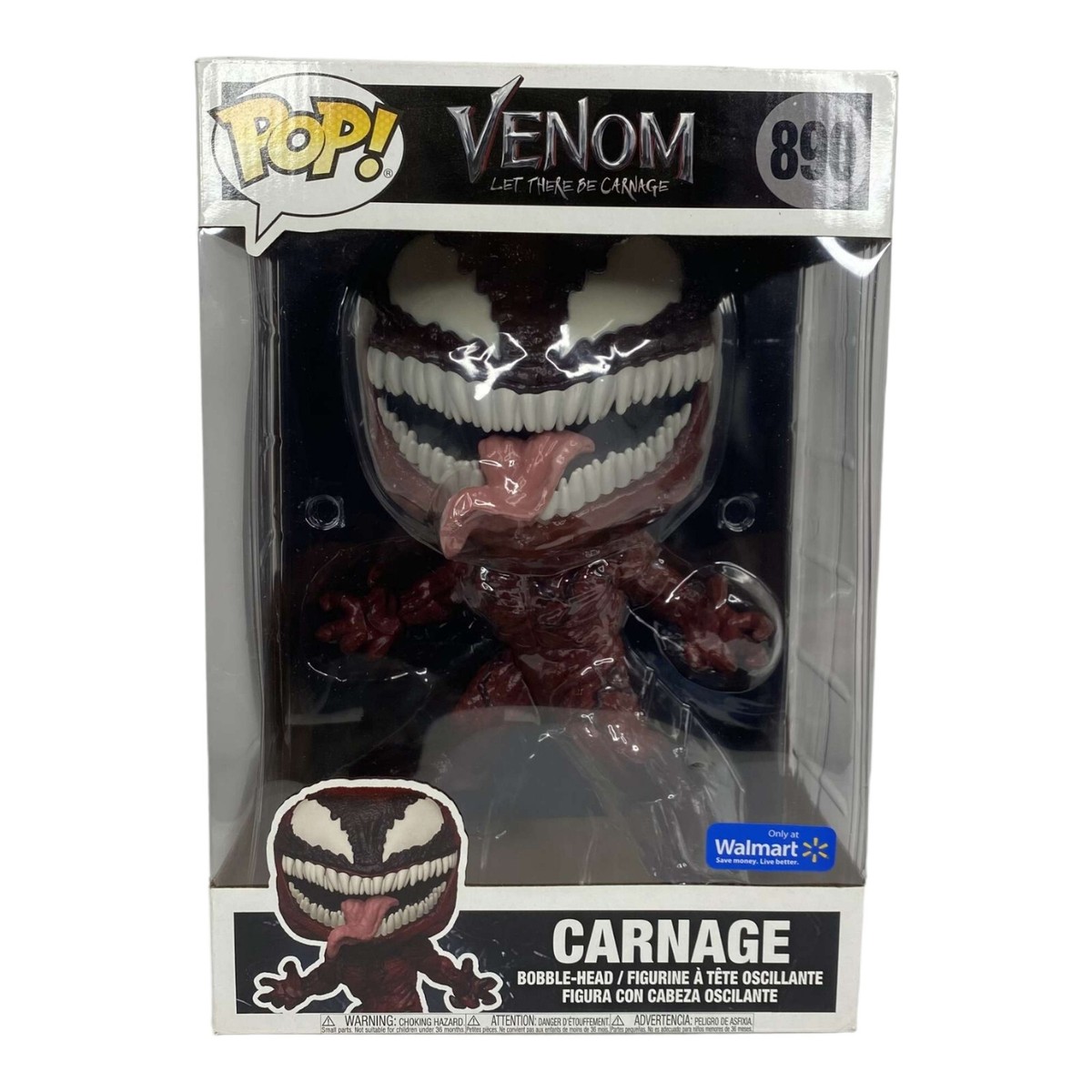 Venom Let There Be CARNAGE Funko POP! 10in Marvel # 890 Walmart