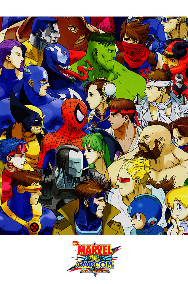 Marvel VS Capcom Clash of Super Heroes PS1 Premium POSTER MADE IN