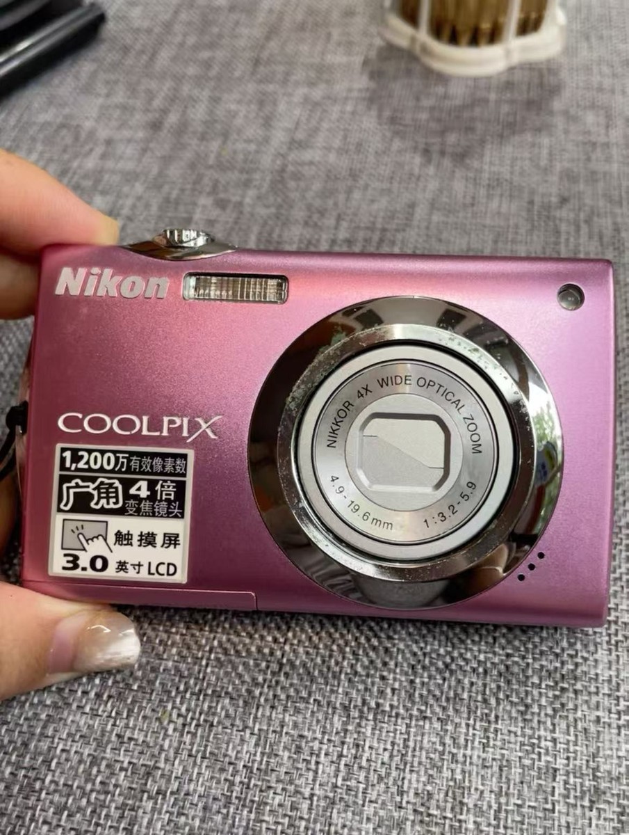 Nikon COOLPIX S4000 Pink Digital Camera 12.0MP 4x Zoom English