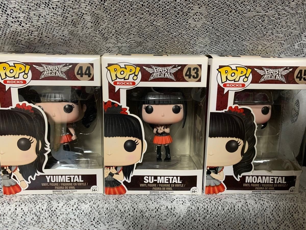 POP! フィギュア人形 FUNKO BABYMETAL 3点セット Rocks BABYL ベビー