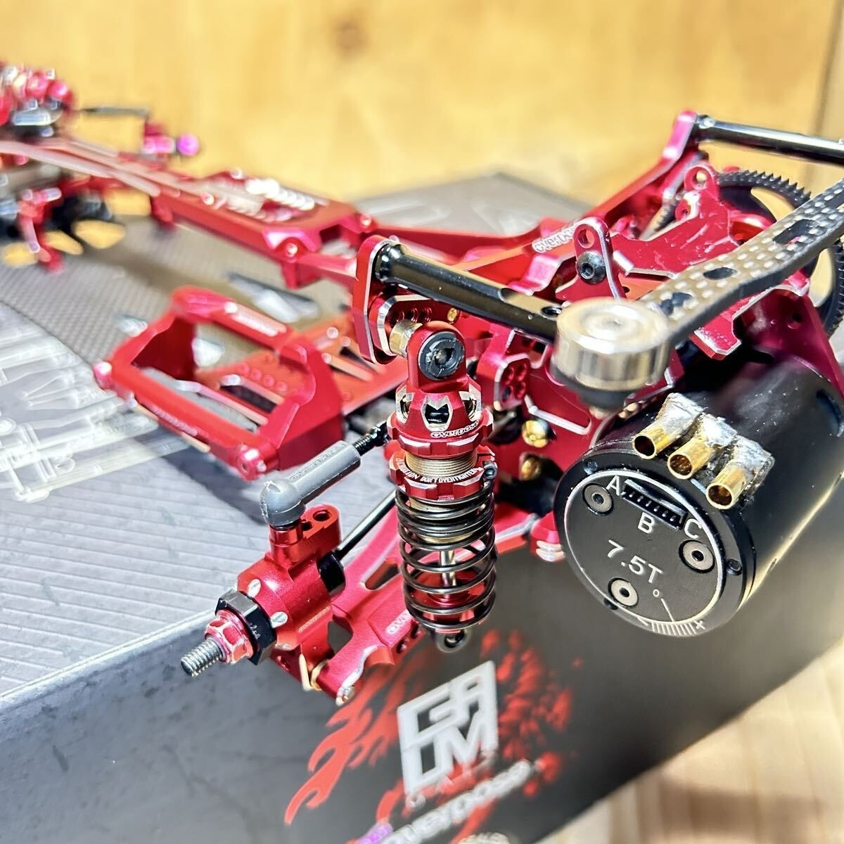 Overdose GALM Red Ver2 Drift RC Chassis Trunks Range Full Option