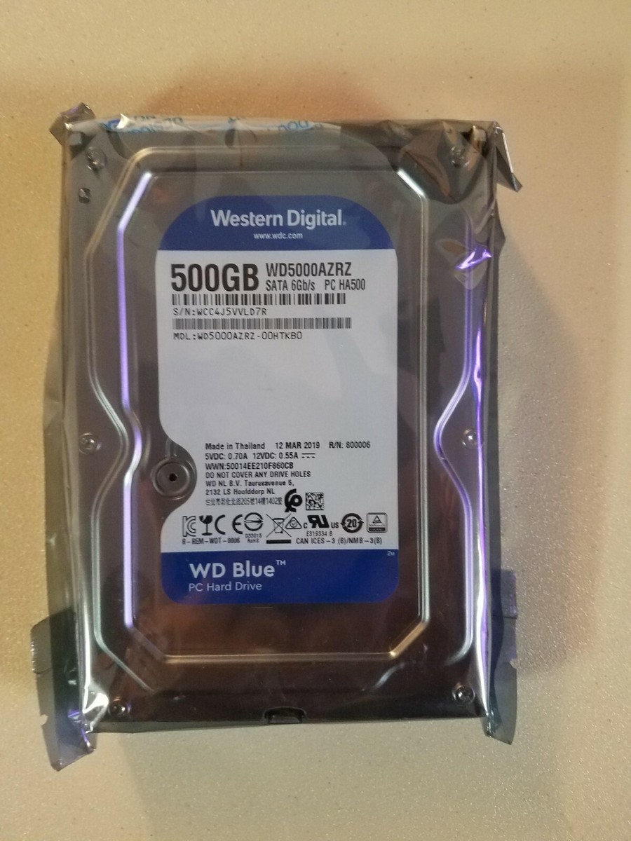 WD Blue 500 GB 3.5-inch SATA 6 Gb/s 5400 RPM 64 MB Cache PC Hard