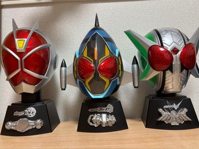 Kamen Rider W, Fourze, Wizard Helmet Figure Set - 3pcs Collection