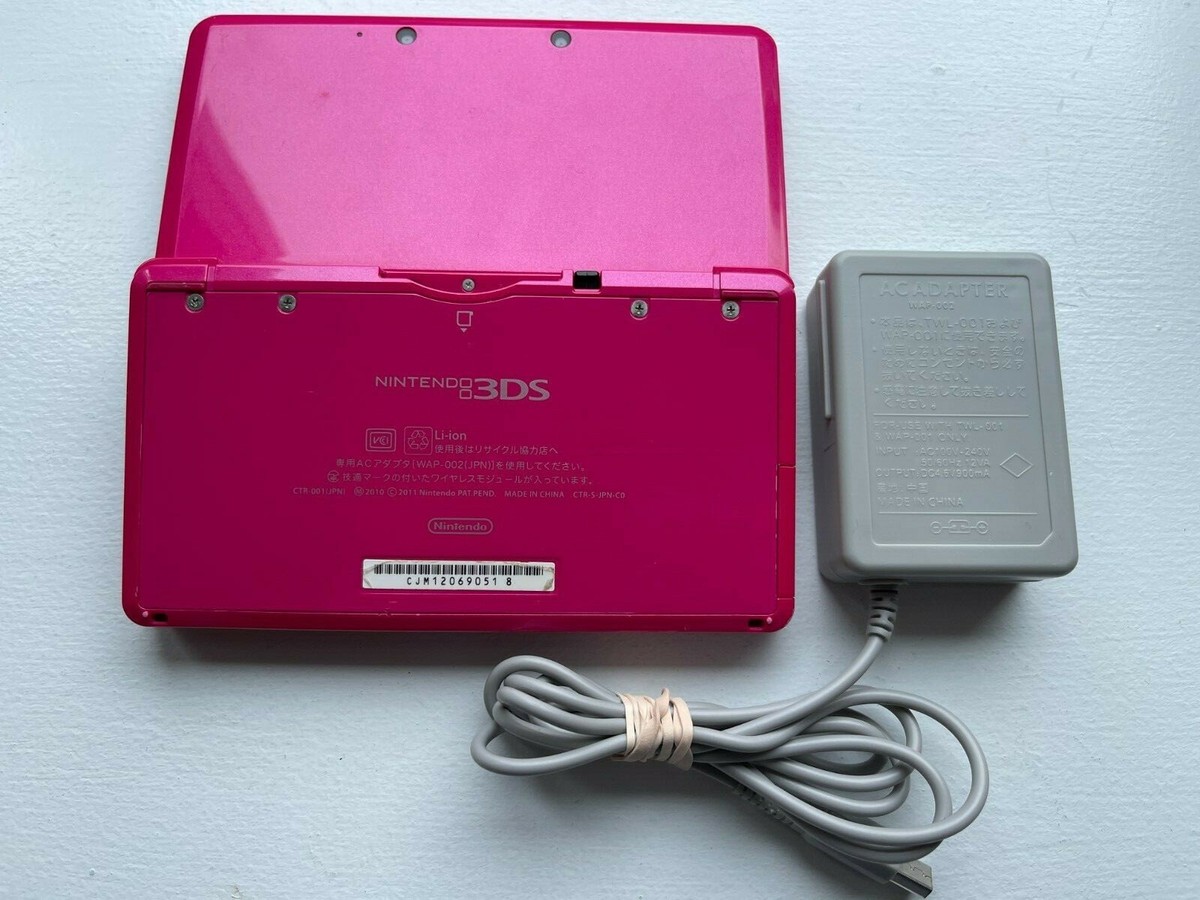 Nintendo 3DS Console - Gloss Pink - Japanese Import - Good
