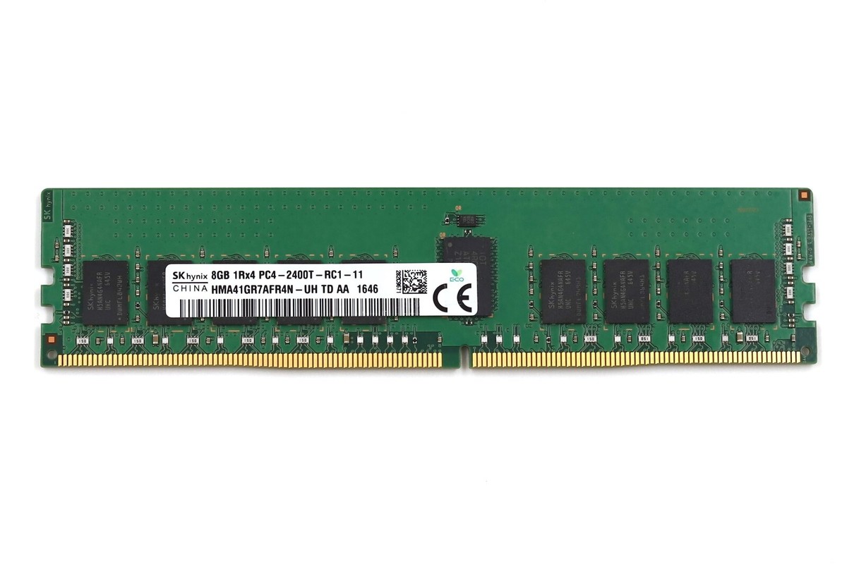 SK Hynix 8GB 1Rx4 PC4-2400T-RC1-11 ECC REG Memory P/N