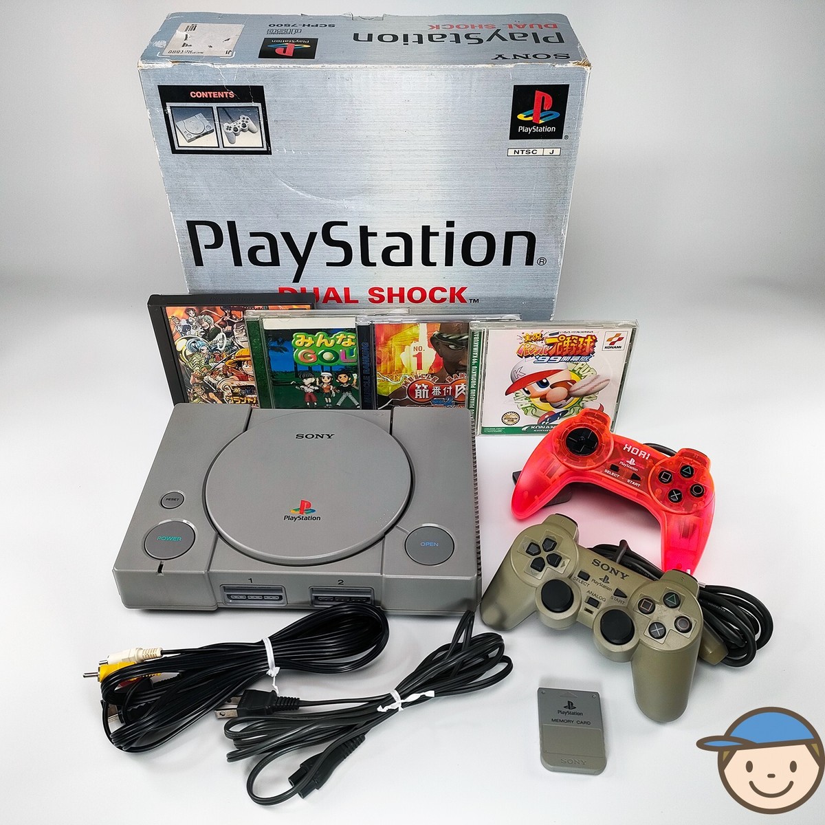 PS1 Console SCPH-7500 Minna no Golf One Piece NTSC-J Japanese