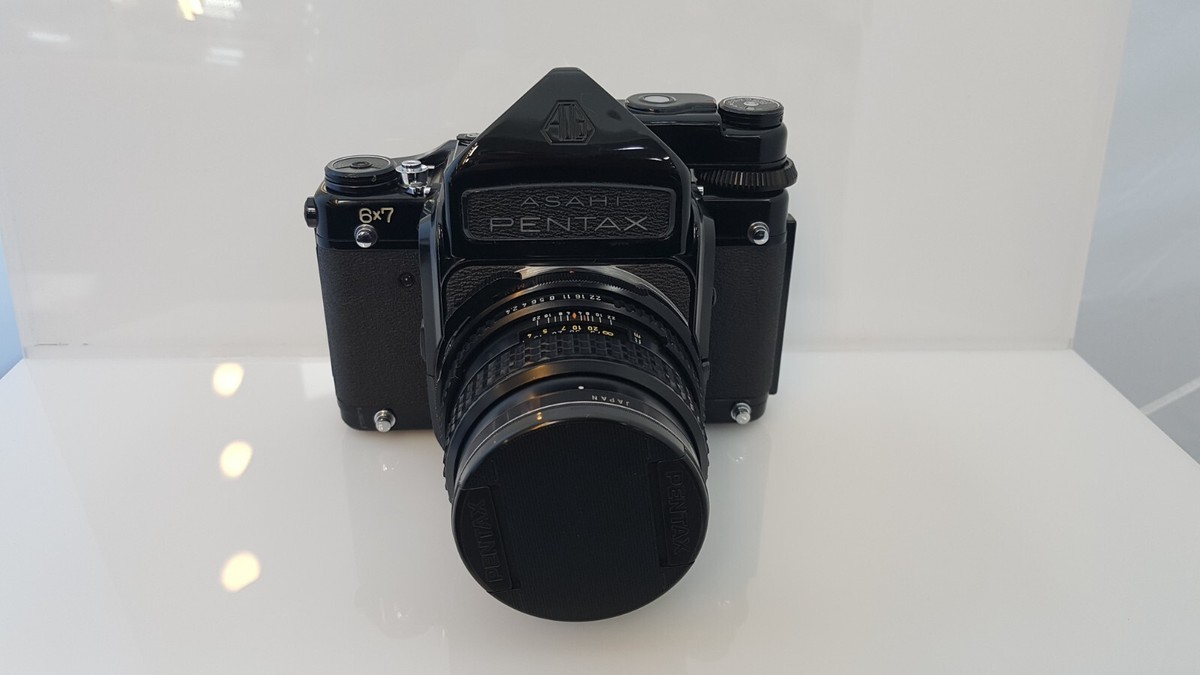 ASAHI Pentax 6x7 TTL Mirror-Up + 105mm f/2.4 Lens EXC w/ Strap