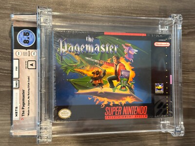 The Pagemaster Super Nintendo SNES New Sealed GRADED WATA 8.5 / A