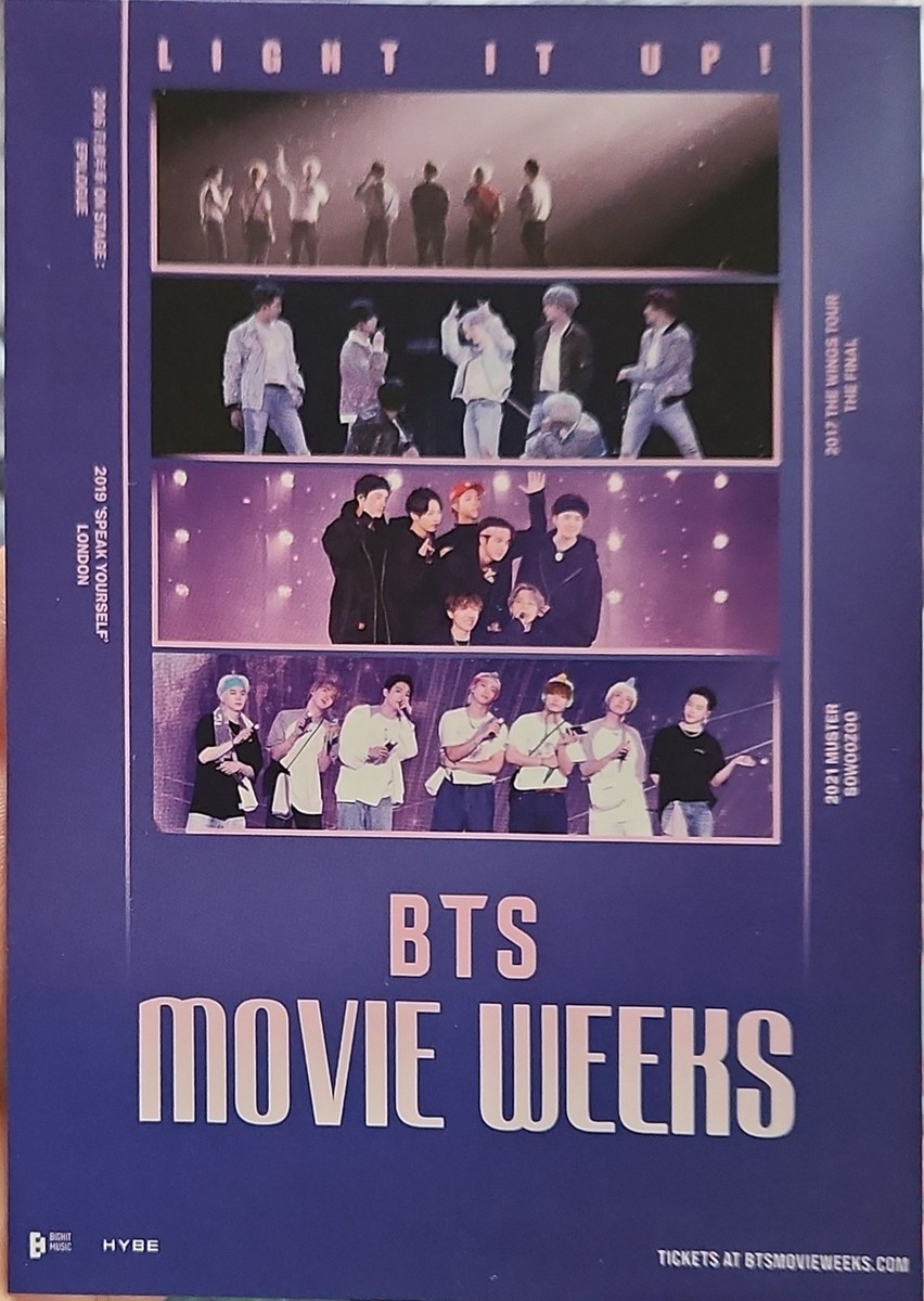 BTS photocard MOVIE WEEKS LIMITED EARLY BIRD PACKAGE 4K remaster