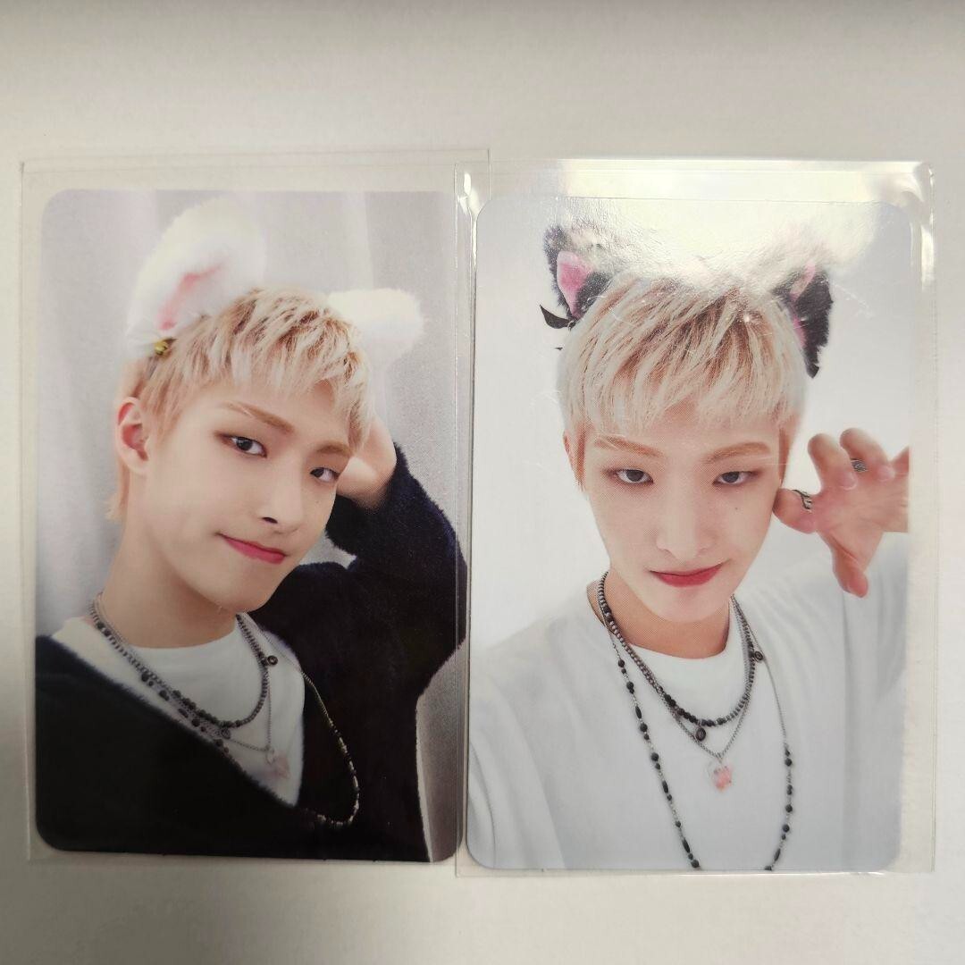 ATEEZ THE WORLD EP2 OUTLAW MINGI Photo Card Cat ear ver Set