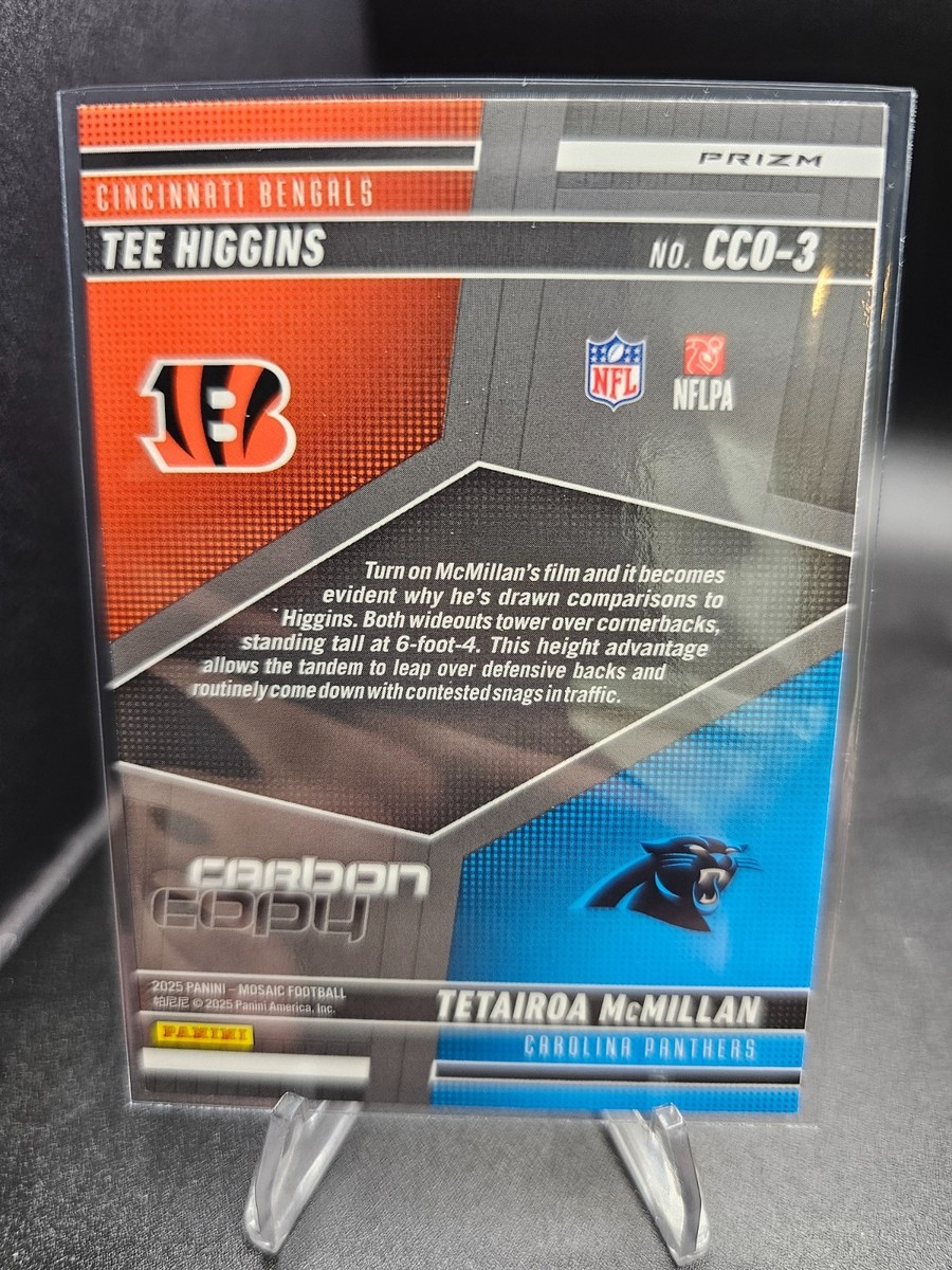 2025 Mosaic Football Tetairoa McMillan | Tee Higgins RC Carbon