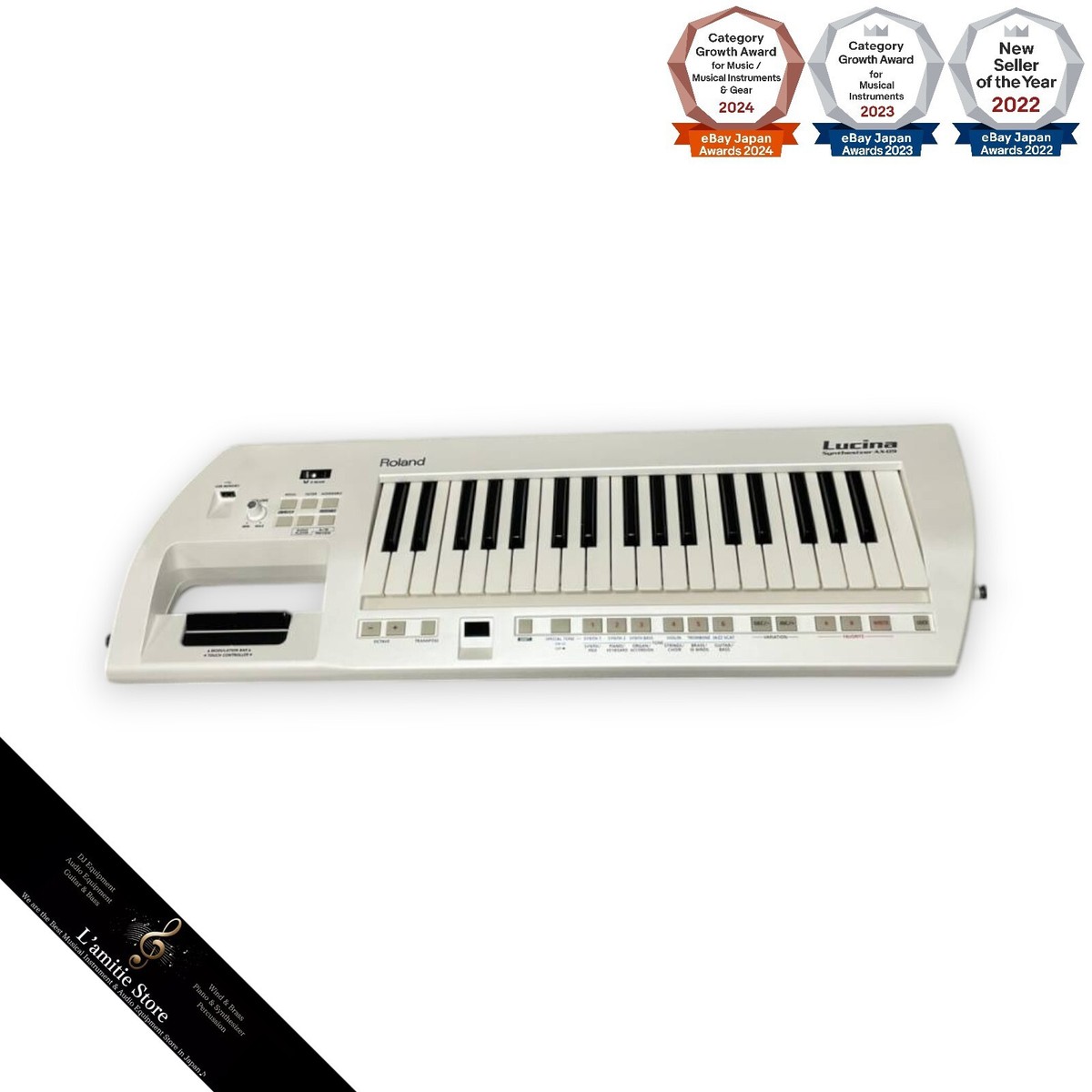 Roland Lucina AX-09 37-Key Keytar Shoulder Keyboard Synthesizer