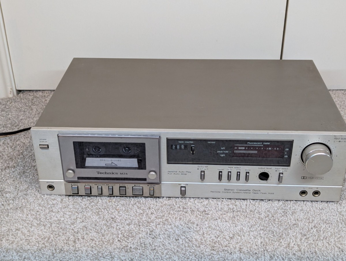 Technics RS M24 Stereo Analog Cassette Tape Deck Player Vintage