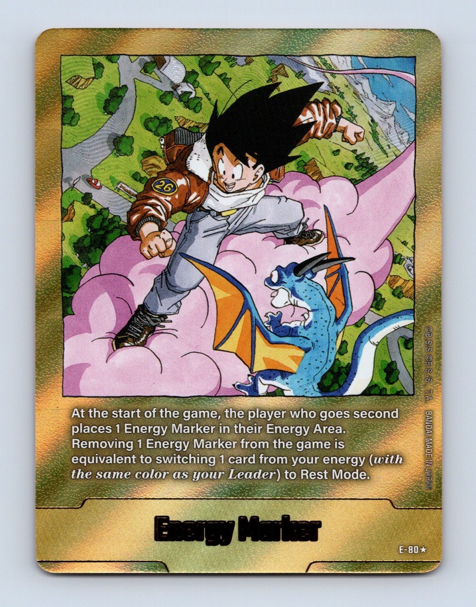 Energy Marker E-80 Gold Manga Booster 02 Dragon Ball Card English