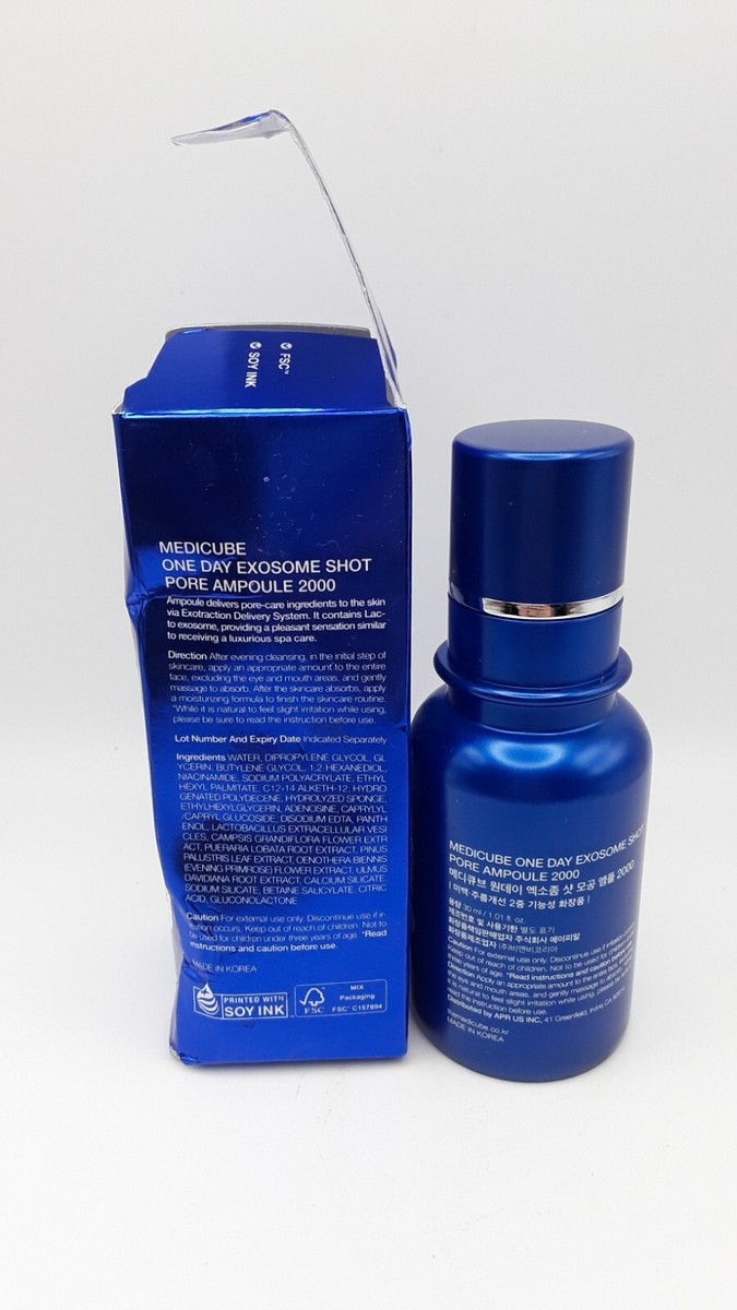 Medicube Zero One Day Exosome Shot 2000 Pore Ampoule 30mL BOX