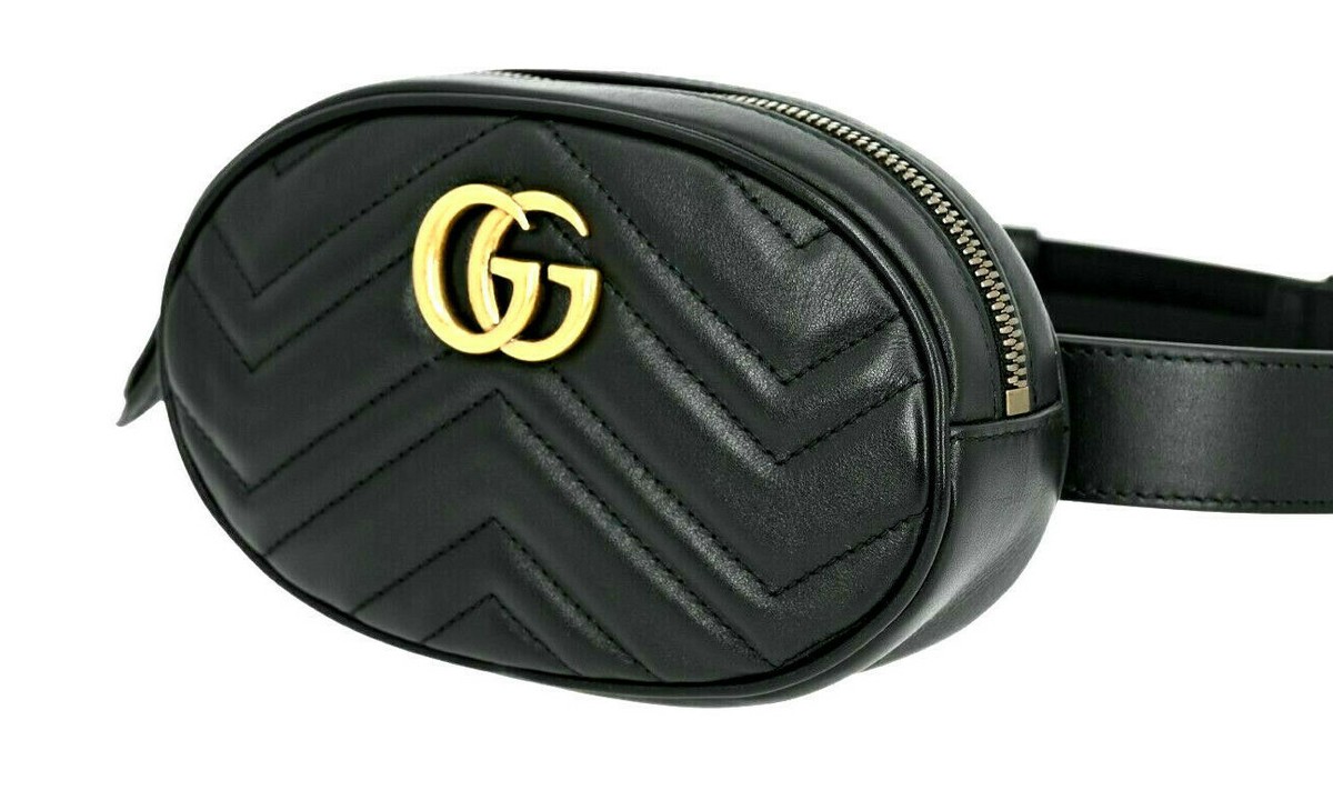 NWT Gucci Marmont Belt Bag GG Small Belt bag Size 75 476434 | eBay