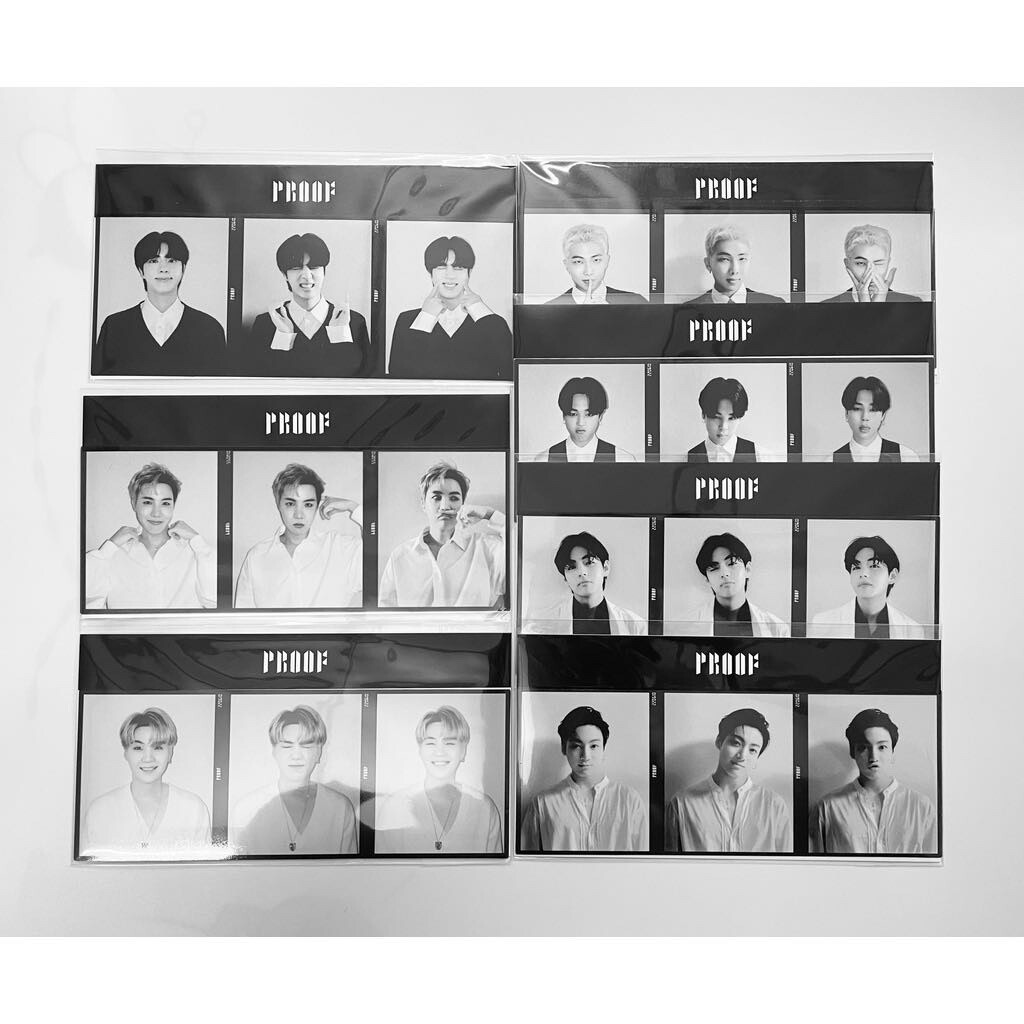 BTS ALBUM PROOF PRE-ORDER POB WEVERSE 3 CUT FILM STRIP OFFICIAL