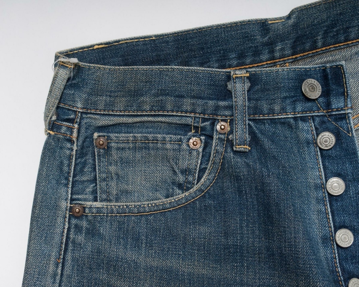 Levi's Vintage Clothing LVC 501 1966 Selvedge Denim Blue Jeans Big