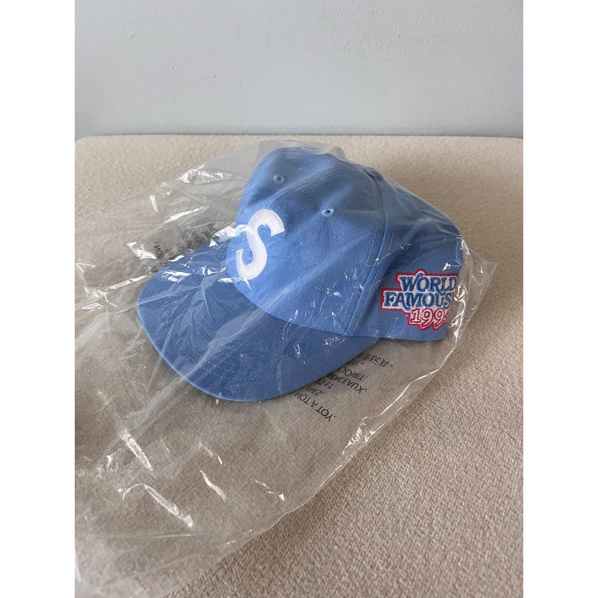 Supreme World Famous S Logo 6 Panel Hat - Blue - NEW | eBay