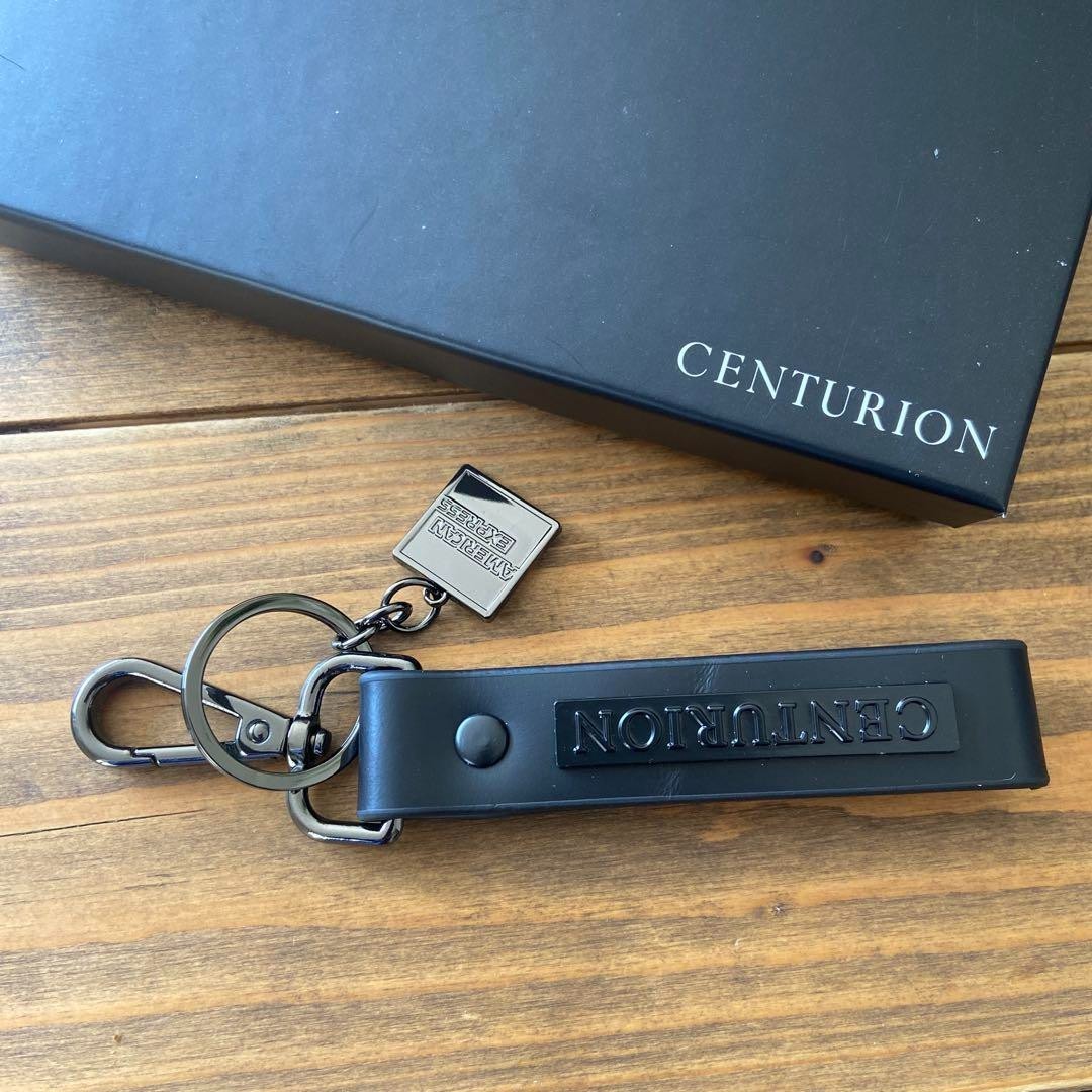 RARE American Express Centurion Card Holders Black Leather Keyring
