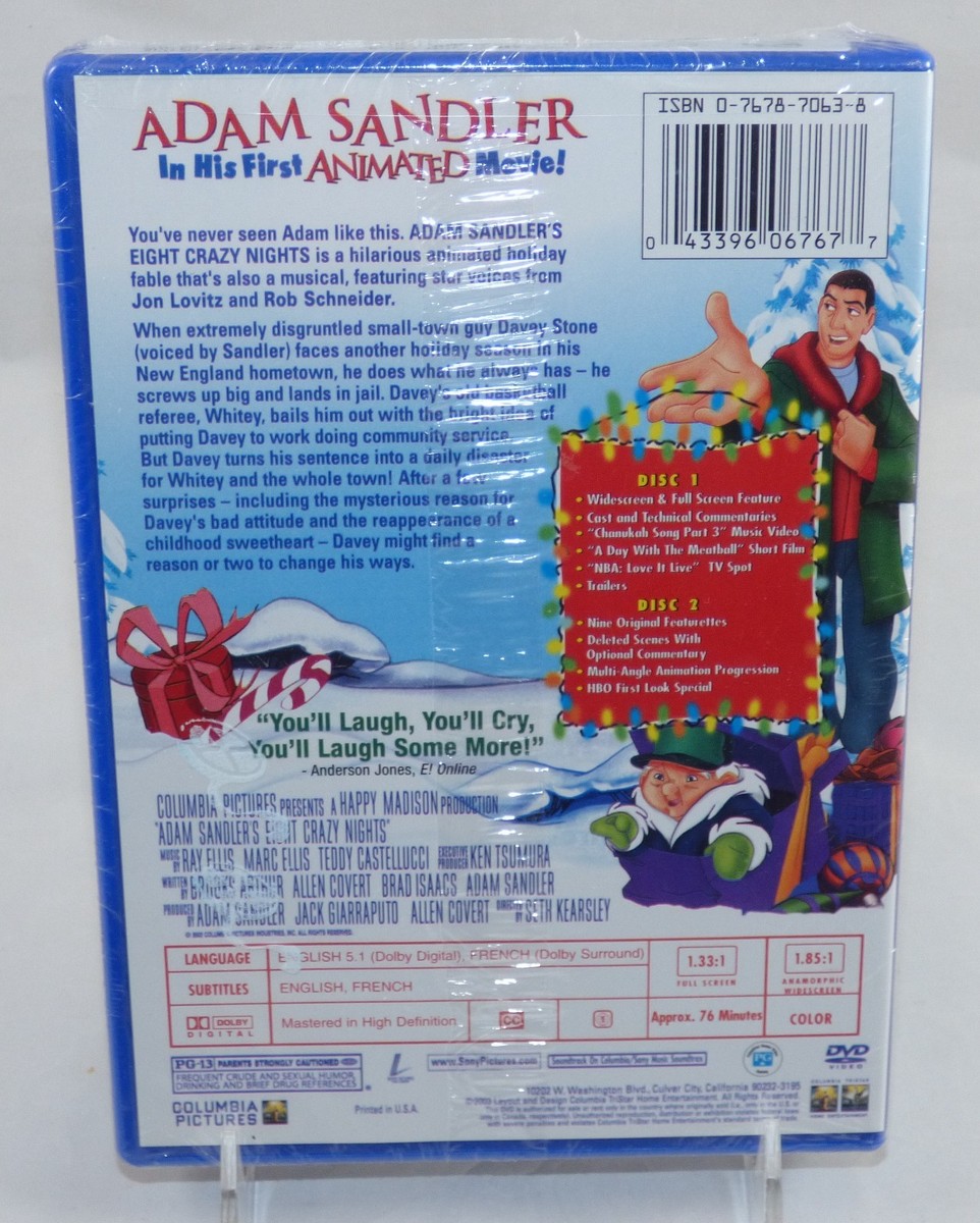 Adam Sandlers Eight Crazy Nights (DVD, 2003, 2-Disc Set, Special
