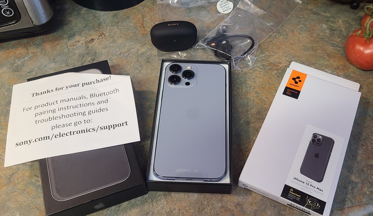 Apple iPhone 13 Pro Max A2484 256GB Unlocked Smartphone & Sony