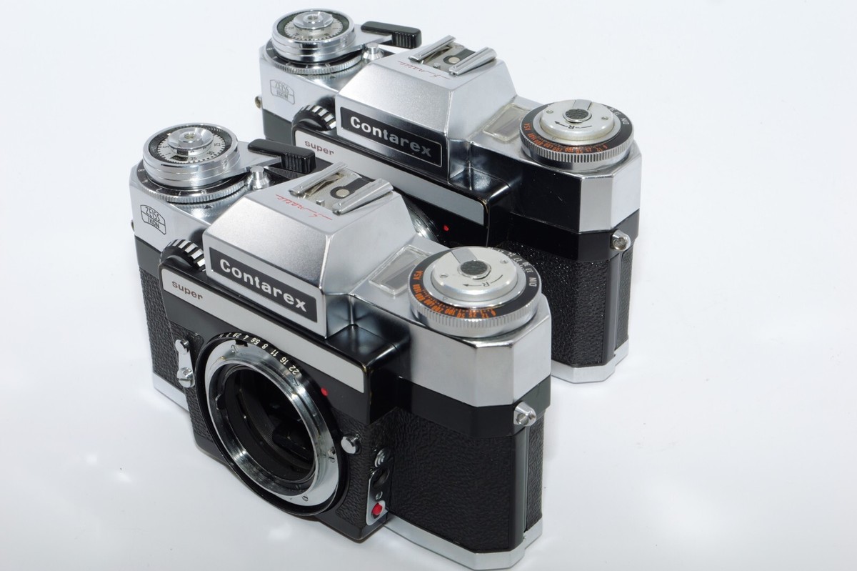 Two Zeiss Ikon Contarex Super Film cameras. CONSECUTIVE serial