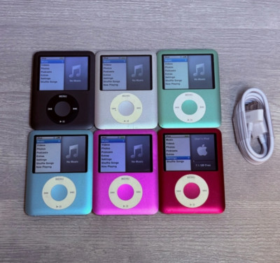 Apple iPod Nano 3rd Generation 4GB 8GB All Colors With New battery