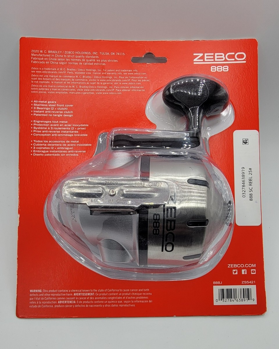 ZEBCO 888 (888J) Spincast Fishing Reel Size 80 Reel / ZS5421