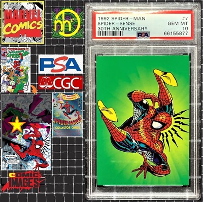 1992 Marvel Comic Images Spider-Man 30th Anniversary #7 Spider