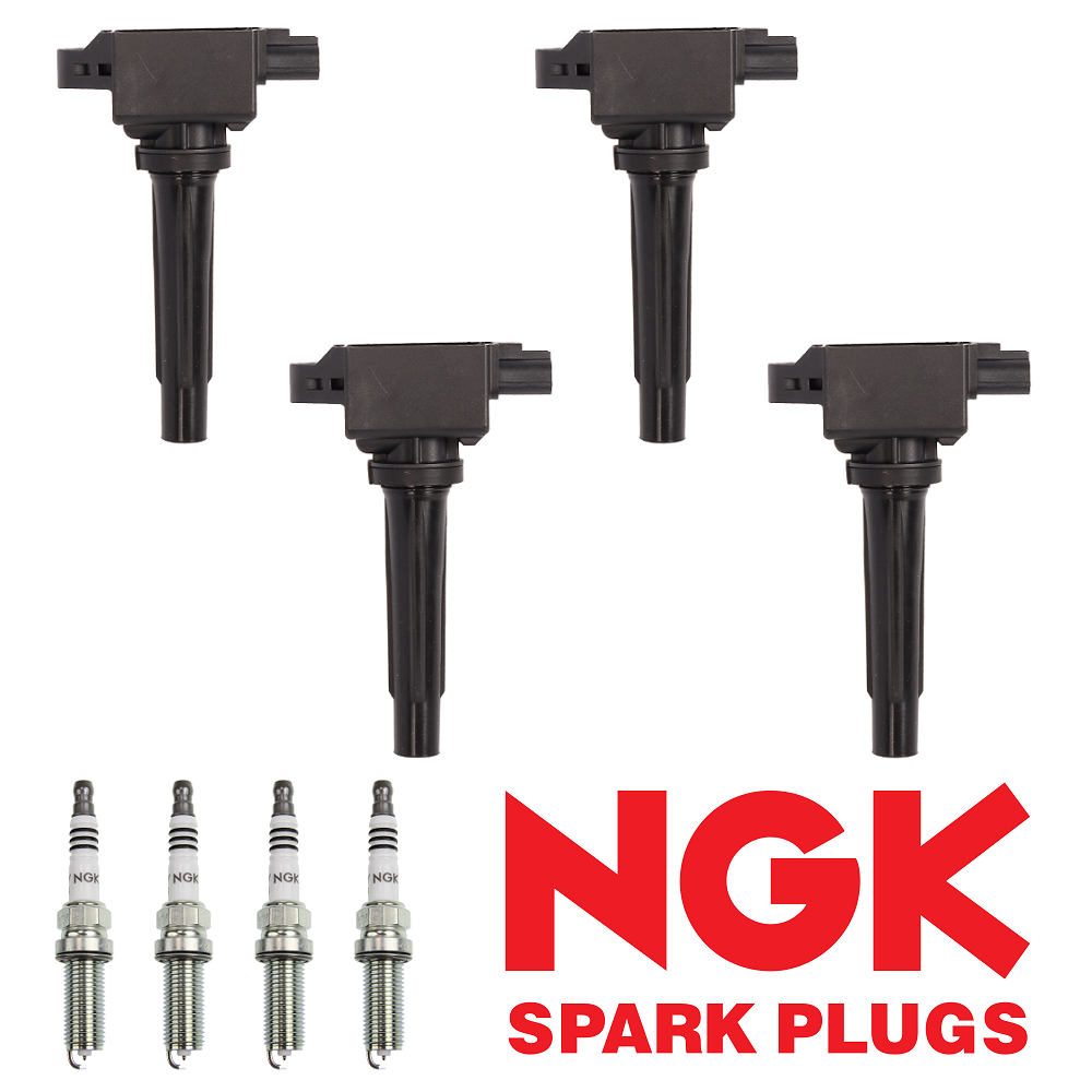 Ignition Coil & NGK Iridium Spark Plug for 12-20 Mazda 3 16-18 MX