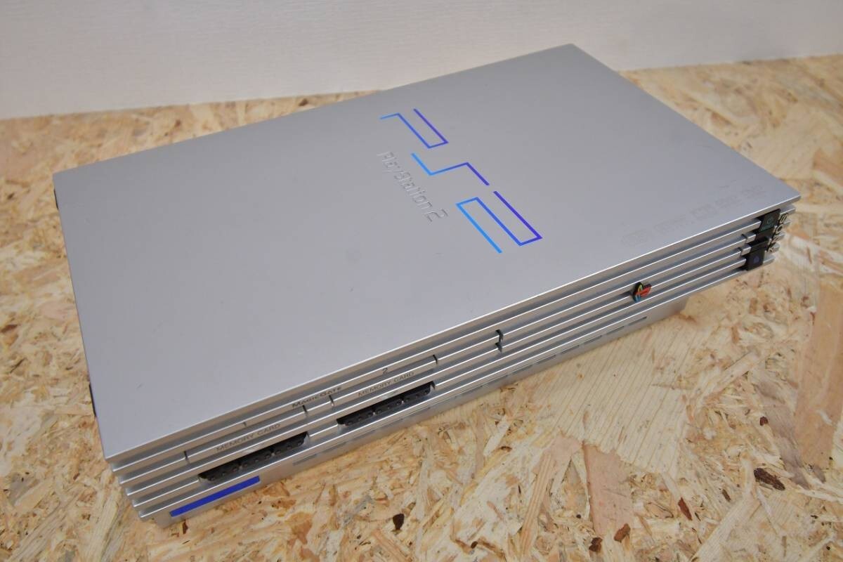 PlayStation 2 Satin Silver SCPH-50000 TSS Ps2 Sony Game Japan