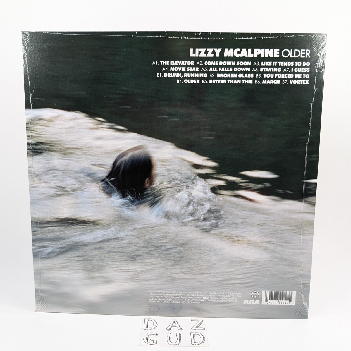 SIGNED LIZZY MCALPINE - Older LP Clear Vinyl w Autographed