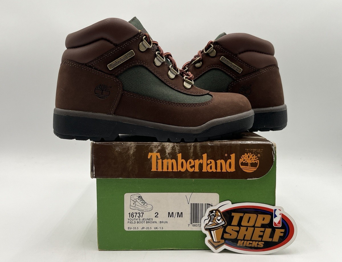 New Timberland Field Boot Preschool Boys Size 2 Beef Broccoli