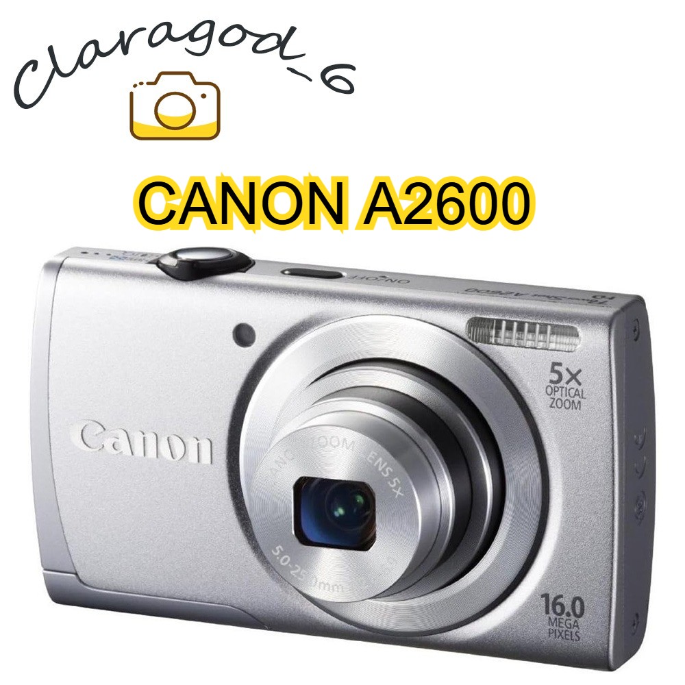 Canon PowerShot A2600 Digital Camera 16.0 MP 5x Optical Zoom with